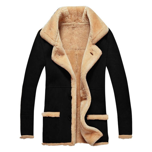 Men’s Premium Suede-Lined Winter Jacket for Ultimate Warmth