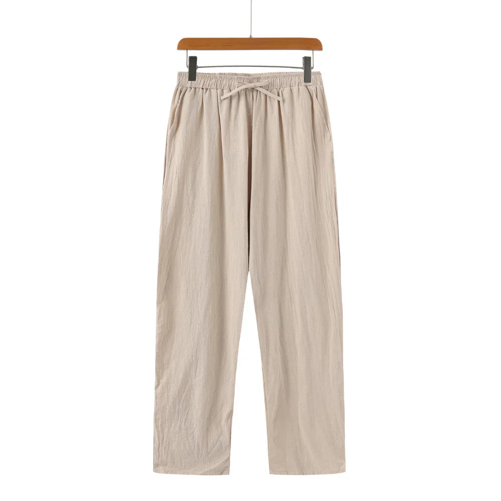 Men's Luxury Old Money Linen Pants – Sophisticated Fit