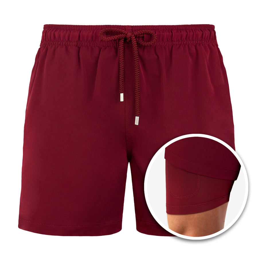 Men’s Miami Dual-Layer Shorts for Comfortable Summer Activities