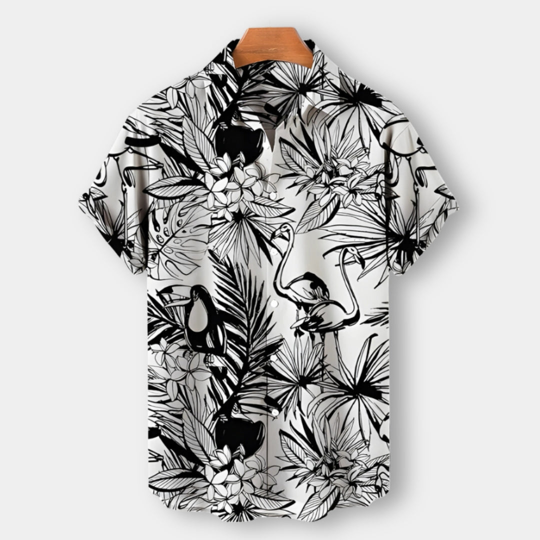 Africa Men’s Short Sleeve Polo for Casual Summer Wear