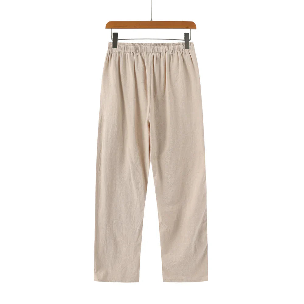 Men's Luxury Old Money Linen Pants – Sophisticated Fit