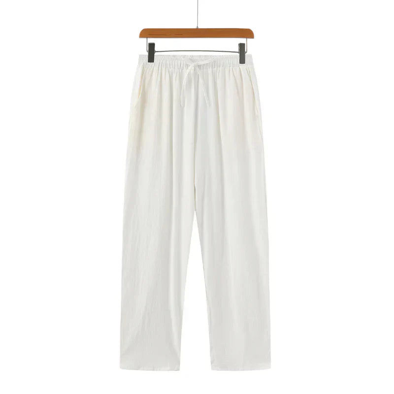 Men's Luxury Old Money Linen Pants – Sophisticated Fit