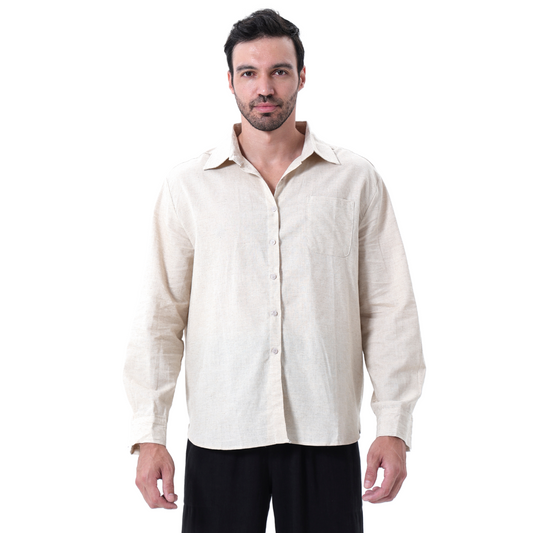 Men’s Premium Linen Shirt for Comfortable Warm Weather