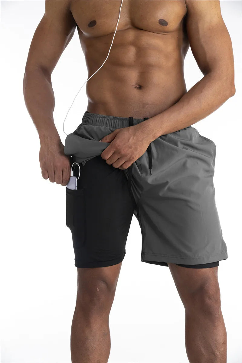 Men’s Running Shorts with Liner and Phone Pocket