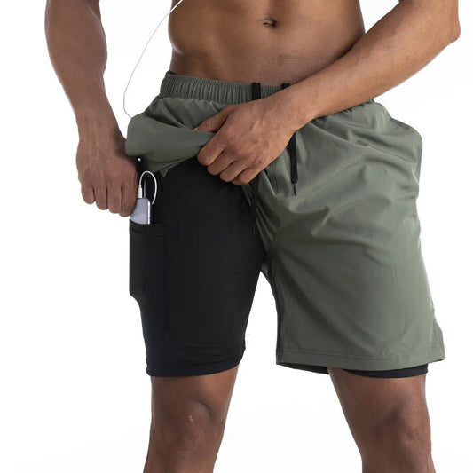 Men’s Running Shorts with Liner and Phone Pocket