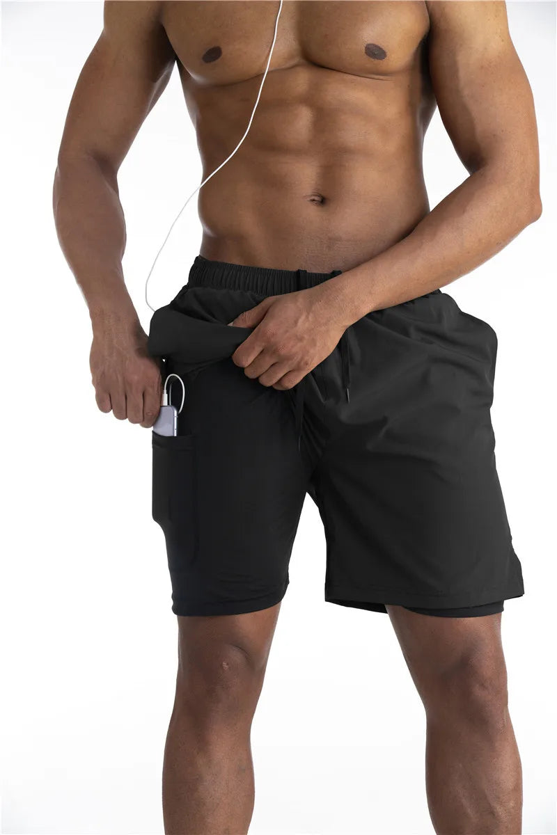 Men’s Running Shorts with Liner and Phone Pocket