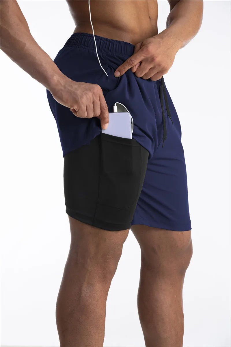 Men’s Running Shorts with Liner and Phone Pocket