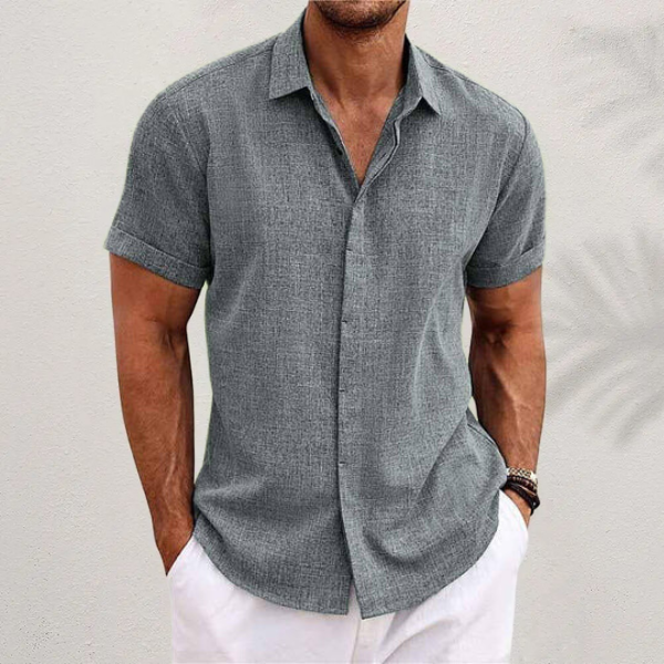 Men’s Lightweight Short Sleeve Shirt for Warm Weather