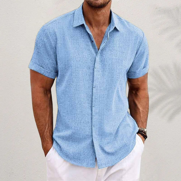 Men’s Lightweight Short Sleeve Shirt for Warm Weather