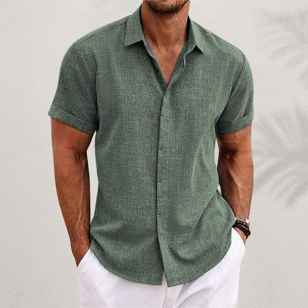 Men’s Lightweight Short Sleeve Shirt for Warm Weather