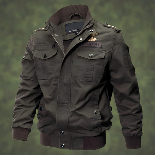 Men’s Military Bomber Jacket for Rugged Style