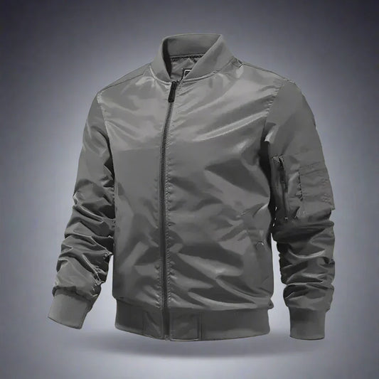 Men's Vintage Waterproof Bomber Jacket – Stylish and Durable