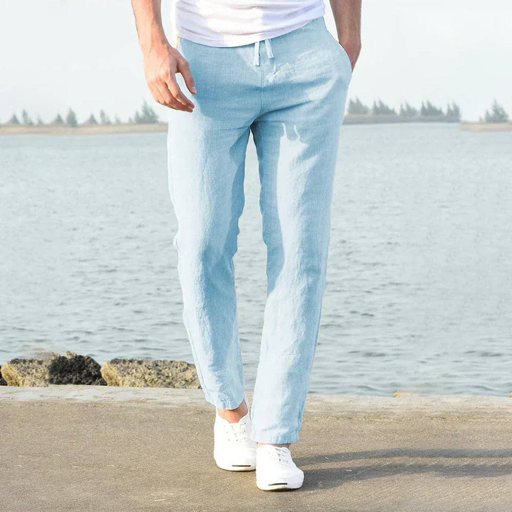 Linen Casual Trousers for Men - Stylish and Comfortable