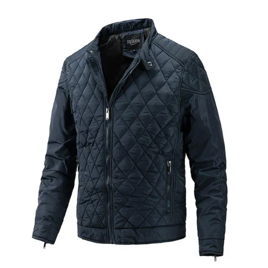 Men's Puffer Bomber Jacket - Stylish and Warm Essential