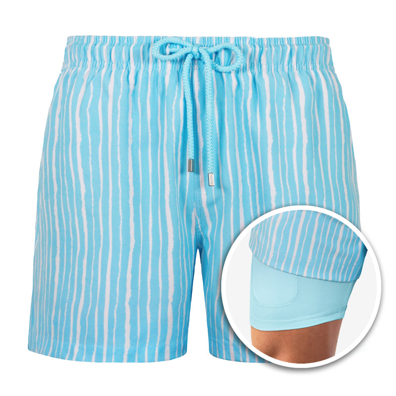 Men’s Miami Dual-Layer Shorts for Comfortable Summer Activities