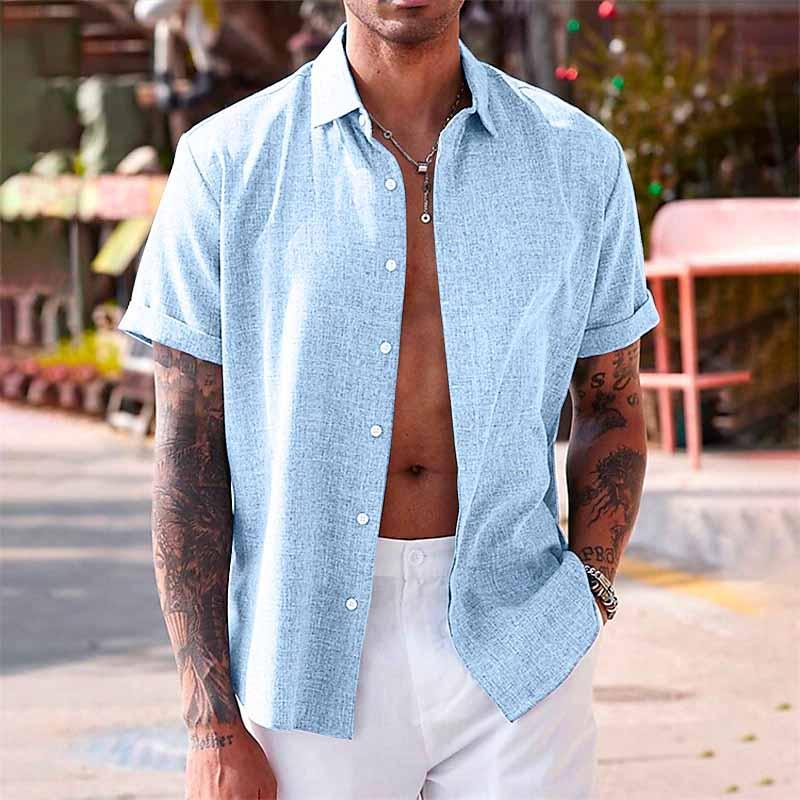 Men's Comfortable Linen Shirt - Stylish Summer Essential