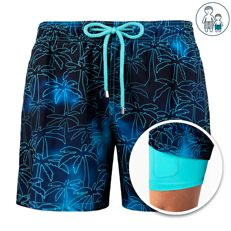 Men’s Miami Dual-Layer Shorts for Comfortable Summer Activities